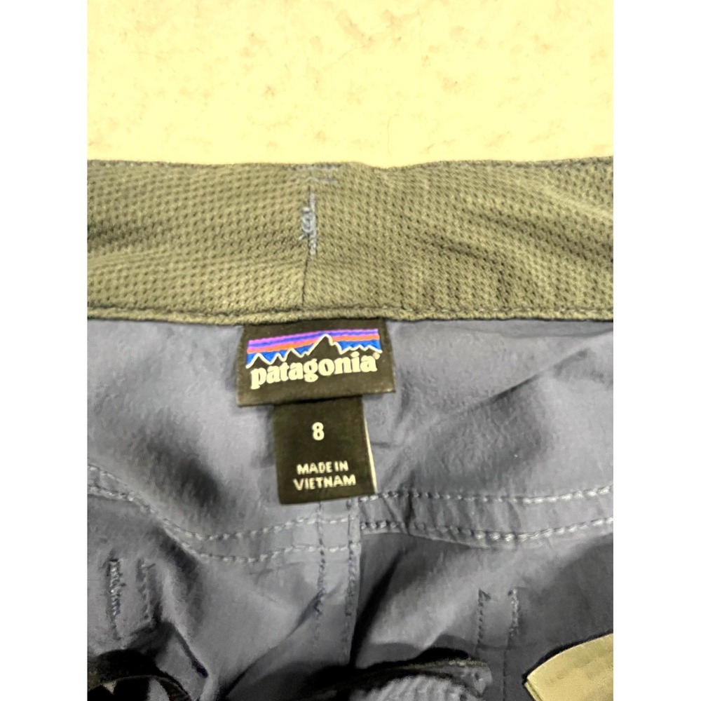 Patagonia Worn Wear Skyline Traveler Pants Womens 8 Blue Slim Fit Sun Protection - Picture 7 of 16
